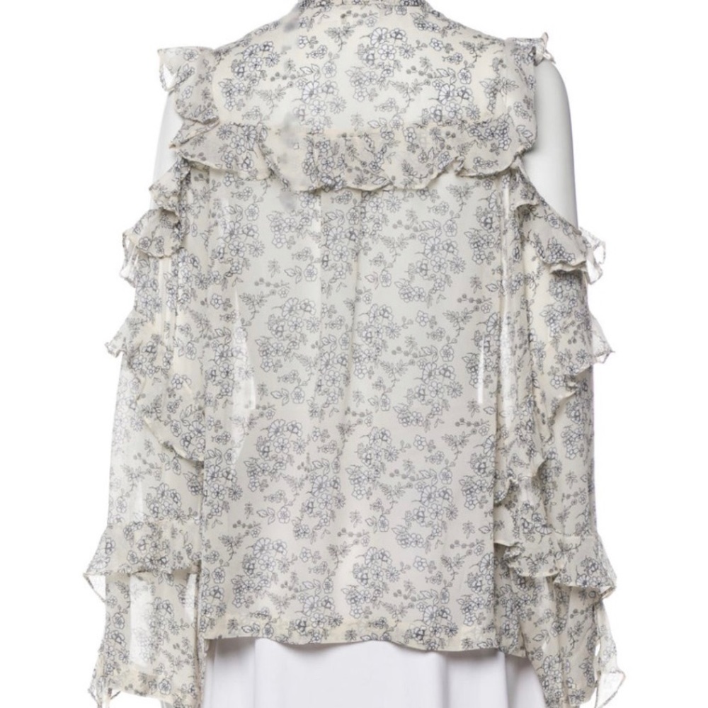 ❤️Robert Rodriguez Cold Shoulder Ruffle Blouse - Picture 3 of 4